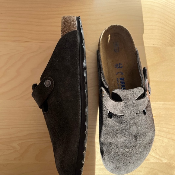 Birkenstock Brown Suede Mules - Picture 5 of 10